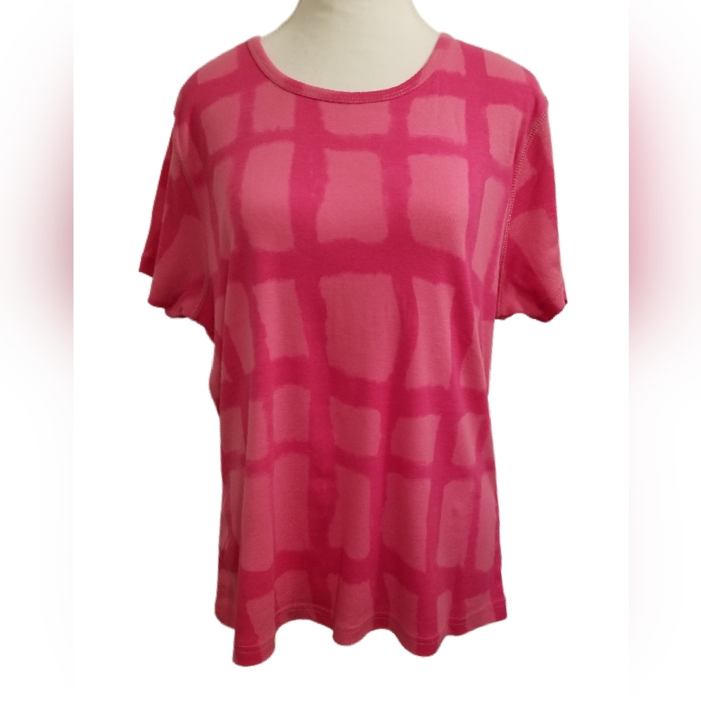 NWOT Y2K 90s Gloria Vanderbilt Women's Tie Dyed Style Short Sleeve T-shirt XL